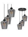 Milagro Lampa wisząca SANTIAGO SMOKED 3xE27 MLP6612