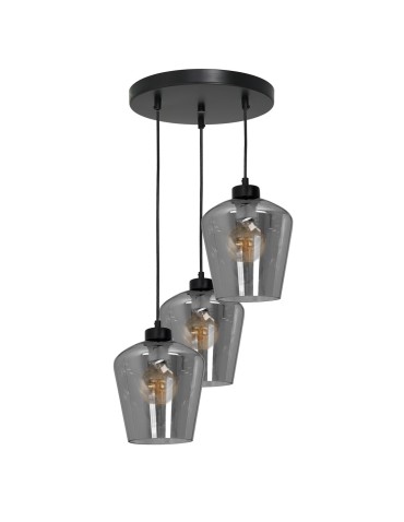 Milagro Lampa wisząca SANTIAGO SMOKED 3xE27 MLP6612 - produkt 2