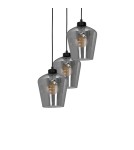 Milagro Lampa wisząca SANTIAGO SMOKED 3xE27 MLP6612 Milagro Lampa wisząca SANTIAGO SMOKED 3xE27 MLP6612