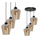 Milagro Lampa wisząca SANTIAGO AMBER 3xE27 MLP6613 Milagro Lampa wisząca SANTIAGO AMBER 3xE27 MLP6613