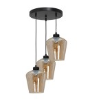 Milagro Lampa wisząca SANTIAGO AMBER 3xE27 MLP6613 Milagro Lampa wisząca SANTIAGO AMBER 3xE27 MLP6613