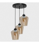Milagro Lampa wisząca SANTIAGO AMBER 3xE27 MLP6613 Milagro Lampa wisząca SANTIAGO AMBER 3xE27 MLP6613