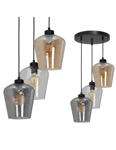 Milagro Lampa wisząca SANTIAGO MIX 3xE27 MLP6614