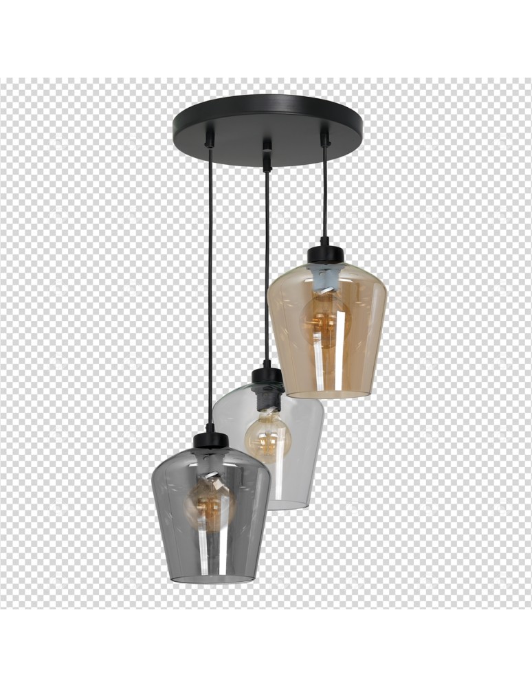 Milagro Lampa wisząca SANTIAGO MIX 3xE27 MLP6614 Milagro Lampa wisząca SANTIAGO MIX 3xE27 MLP6614