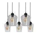 Lampy wiszące - Milagro Lampa wisząca SANTIAGO CLEAR 5xE27 MLP6615 - product 3