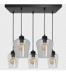 Lampy wiszące - Milagro Lampa wisząca SANTIAGO CLEAR 5xE27 MLP6615 - product 8