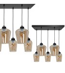 Milagro Lampa wisząca SANTIAGO AMBER 5xE27 MLP6617 Milagro Lampa wisząca SANTIAGO AMBER 5xE27 MLP6617