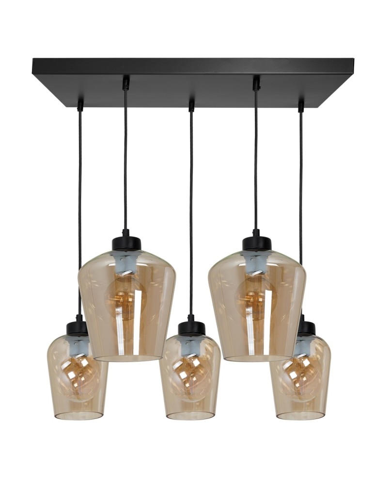 Milagro Lampa wisząca SANTIAGO AMBER 5xE27 MLP6617 Milagro Lampa wisząca SANTIAGO AMBER 5xE27 MLP6617