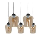 Milagro Lampa wisząca SANTIAGO AMBER 5xE27 MLP6617 Milagro Lampa wisząca SANTIAGO AMBER 5xE27 MLP6617