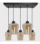 Milagro Lampa wisząca SANTIAGO AMBER 5xE27 MLP6617 Milagro Lampa wisząca SANTIAGO AMBER 5xE27 MLP6617