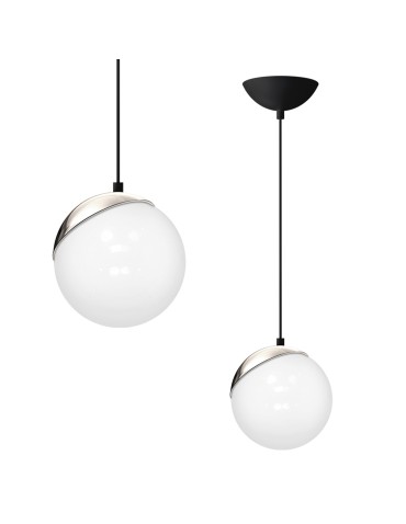 Milagro Lampa wisząca SFERA BLACK/CHROME 1xE14 MLP4673