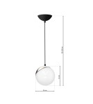 Milagro Lampa wisząca SFERA BLACK/CHROME 1xE14 MLP4673 Milagro Lampa wisząca SFERA BLACK/CHROME 1xE14 MLP4673