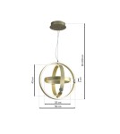 Milagro Lampa wisząca SIRIUS 80W ML6187 Milagro Lampa wisząca SIRIUS 80W ML6187