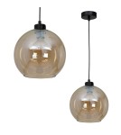 Lampy wiszące - Milagro Lampa wisząca SOFIA AMBER 1xE27 MLP6578 - product 1