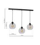 Milagro Lampa wisząca SOFIA CLEAR 3xE27 MLP6579 Milagro Lampa wisząca SOFIA CLEAR 3xE27 MLP6579