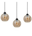 Lampy wiszące - Milagro Lampa wisząca SOFIA AMBER 3xE27 MLP6581 - product 3