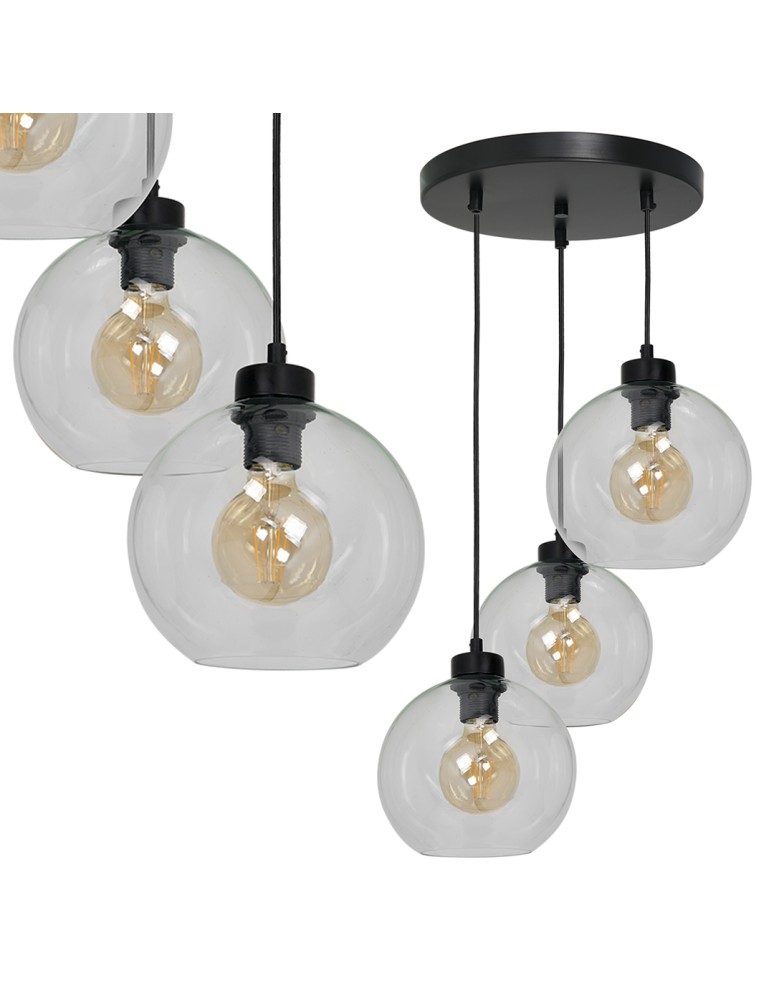 Milagro Lampa wisząca SOFIA CLEAR 3xE27 MLP6582 Milagro Lampa wisząca SOFIA CLEAR 3xE27 MLP6582