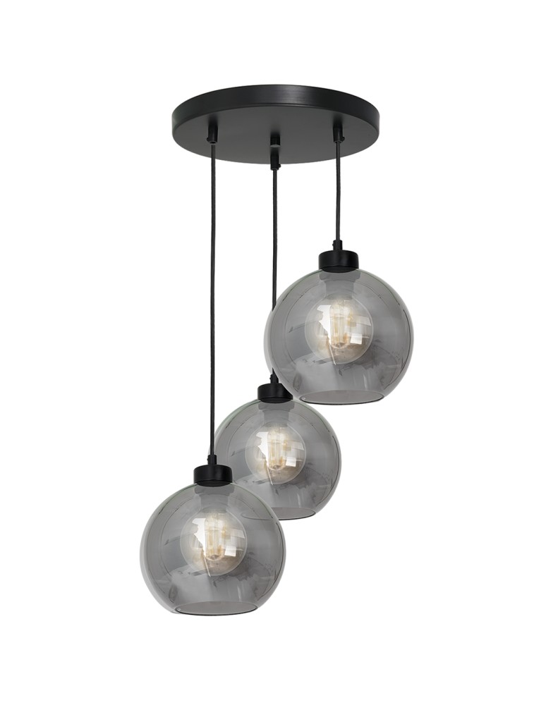 Milagro Lampa wisząca SOFIA SMOKED 3xE27 MLP6583 Milagro Lampa wisząca SOFIA SMOKED 3xE27 MLP6583