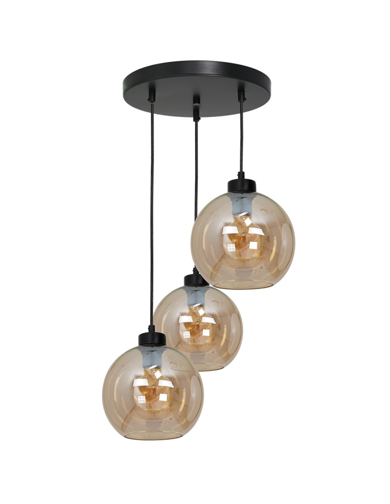 Milagro Lampa wisząca SOFIA AMBER 3xE27 MLP6584 Milagro Lampa wisząca SOFIA AMBER 3xE27 MLP6584