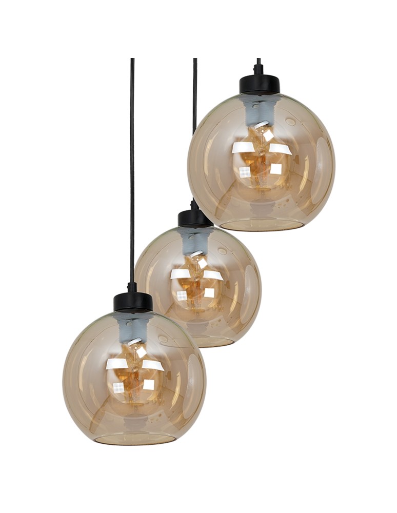 Milagro Lampa wisząca SOFIA AMBER 3xE27 MLP6584 Milagro Lampa wisząca SOFIA AMBER 3xE27 MLP6584