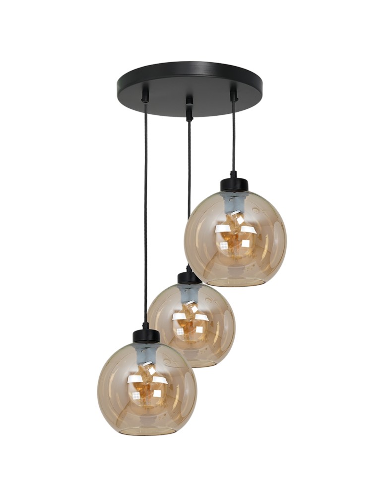 Milagro Lampa wisząca SOFIA AMBER 3xE27 MLP6584 Milagro Lampa wisząca SOFIA AMBER 3xE27 MLP6584