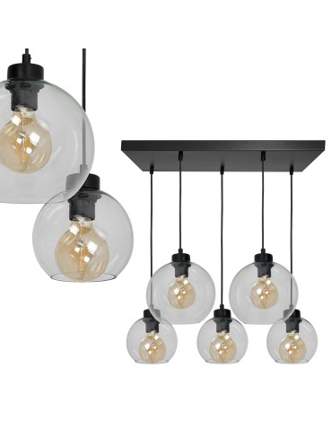 Milagro Lampa wisząca SOFIA CLEAR 5xE27 MLP65900