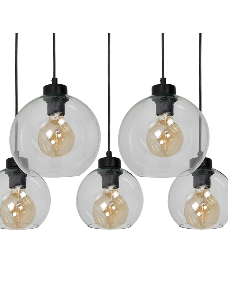 Milagro Lampa wisząca SOFIA CLEAR 5xE27 MLP65900 Milagro Lampa wisząca SOFIA CLEAR 5xE27 MLP65900