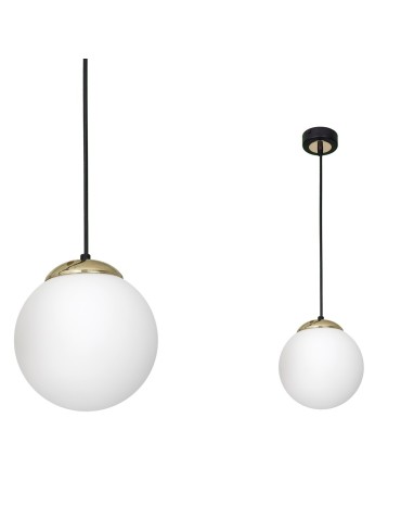 Milagro Lampa wisząca SPARTA BLACK / GOLD 1xE27 MLP6495