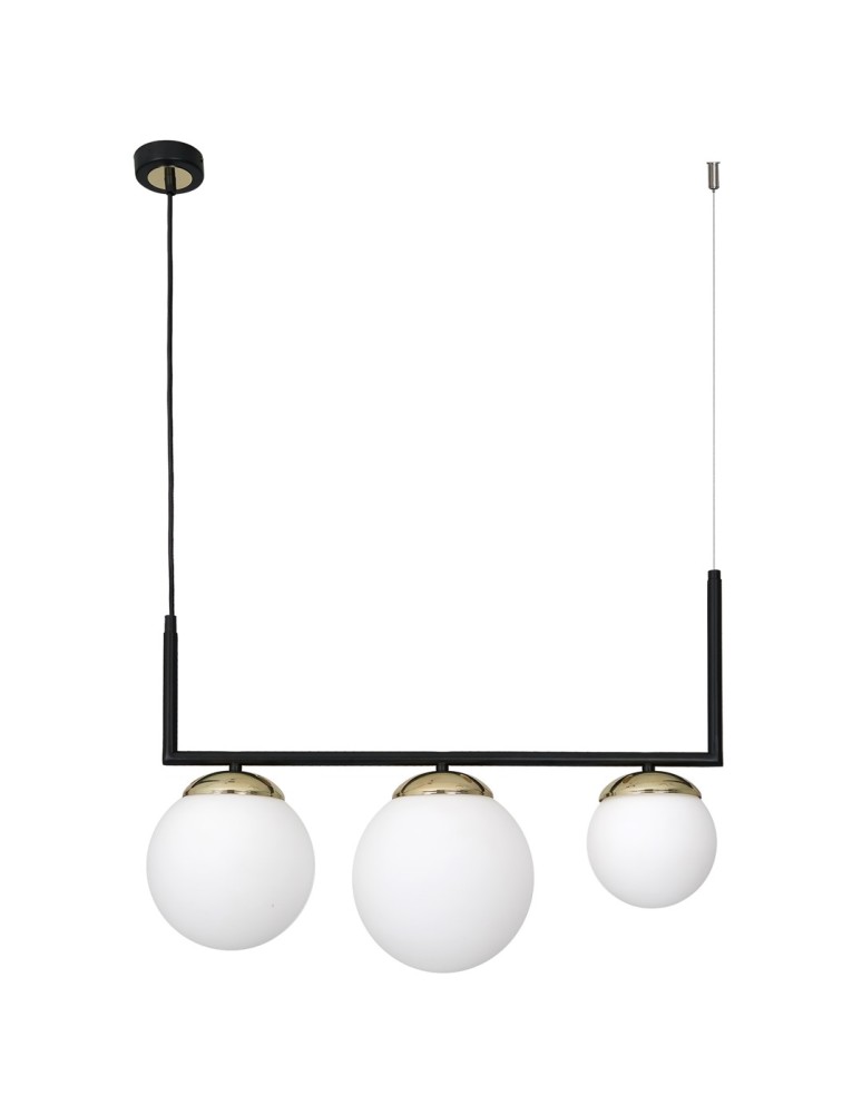 Milagro Lampa wisząca SPARTA BLACK / GOLD 3xE14 MLP6498 Milagro Lampa wisząca SPARTA BLACK / GOLD 3xE14 MLP6498