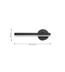 Milagro Kinkiet SYDNEY 6W LED BLACK lewy ML6346 Milagro Kinkiet SYDNEY 6W LED BLACK lewy ML6346