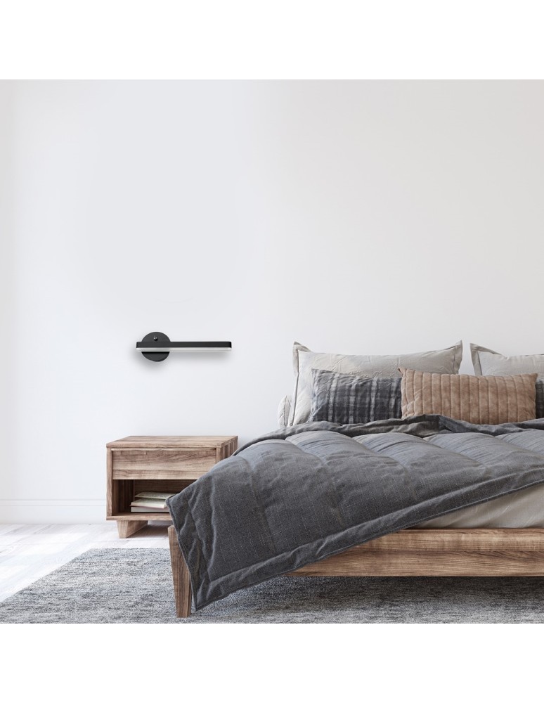 Kinkiety - Milagro Kinkiet SYDNEY 6W LED BLACK prawy ML6348 - product kolory-swiatla.pl 3