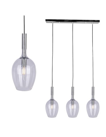 Milagro Lampa wisząca TANGO CLEAR 3xE14 ML6164