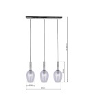 Milagro Lampa wisząca TANGO CLEAR 3xE14 ML6164 Milagro Lampa wisząca TANGO CLEAR 3xE14 ML6164