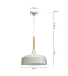 Milagro Lampa wisząca TAYLOR WHITE 1xE27 60W MLP6217 Milagro Lampa wisząca TAYLOR WHITE 1xE27 60W MLP6217