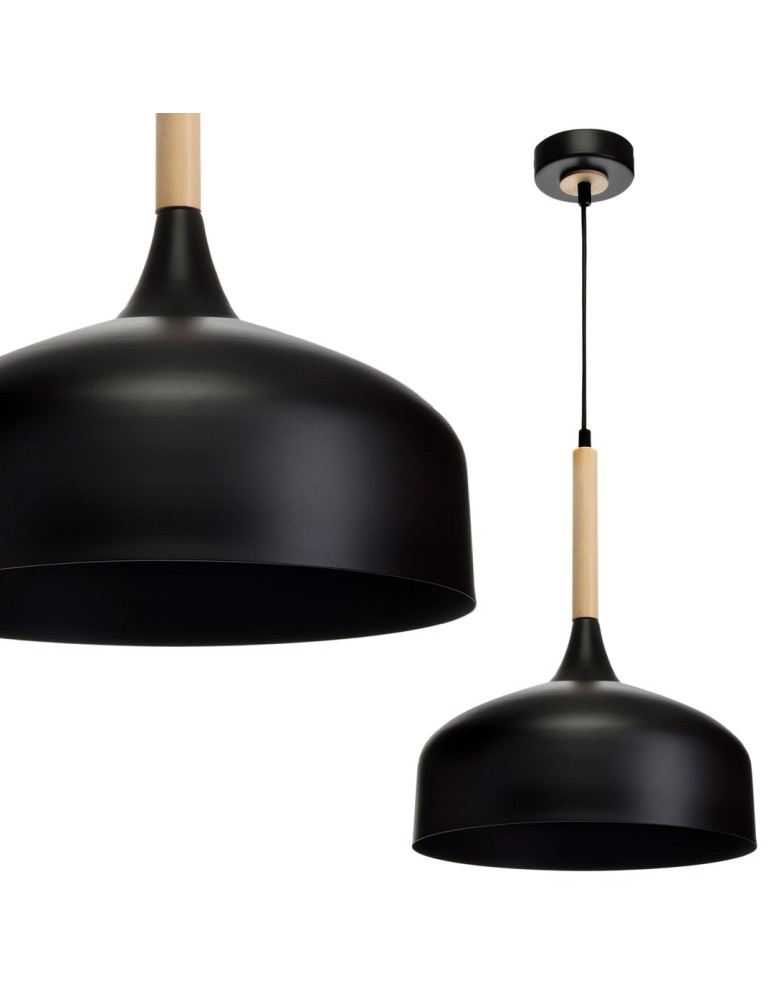 Milagro Lampa wisząca TAYLOR BLACK 1xE27 60W MLP6218 Milagro Lampa wisząca TAYLOR BLACK 1xE27 60W MLP6218