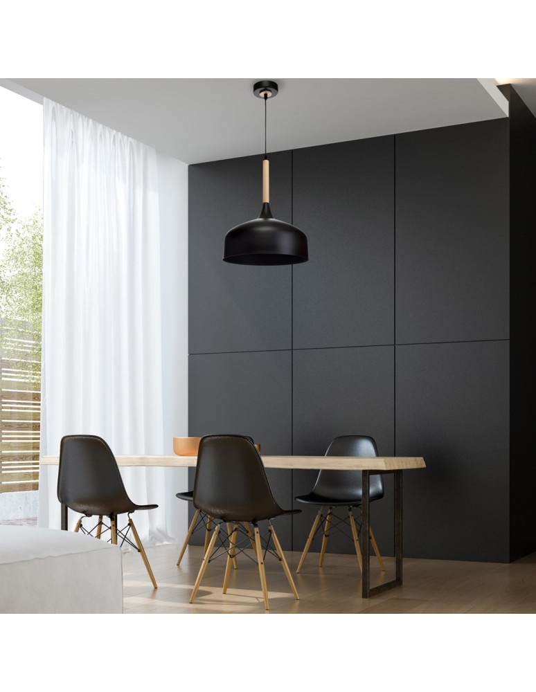Milagro Lampa wisząca TAYLOR BLACK 1xE27 60W MLP6218 Milagro Lampa wisząca TAYLOR BLACK 1xE27 60W MLP6218