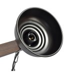 Milagro Lampa wisząca FARO BLACK / WOOD 2xE27 MLP6242 Milagro Lampa wisząca FARO BLACK / WOOD 2xE27 MLP6242