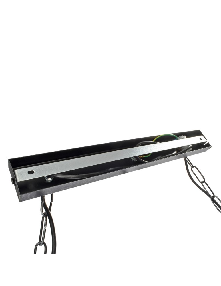 Milagro Lampa wisząca FARO BLACK / WOOD 2xE27 MLP6242 Milagro Lampa wisząca FARO BLACK / WOOD 2xE27 MLP6242
