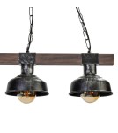 Milagro Lampa wisząca FARO BLACK / WOOD 3xE27 MLP6243 Milagro Lampa wisząca FARO BLACK / WOOD 3xE27 MLP6243
