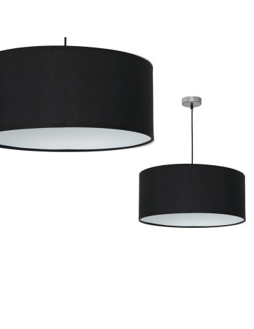 Milagro Lampa wisząca CASINO BLACK/CHROME 1xE27 ML63800
