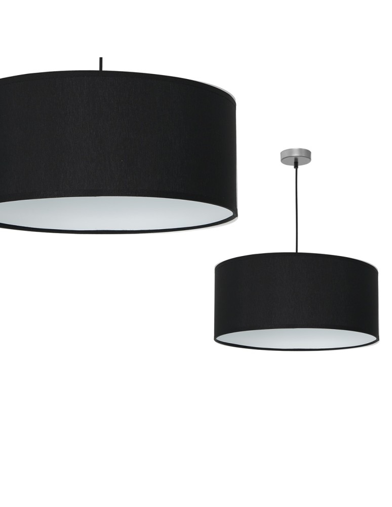 Milagro Lampa wisząca CASINO BLACK/CHROME 1xE27 ML63800
