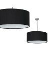 Milagro Lampa wisząca CASINO BLACK/CHROME 1xE27 ML63800