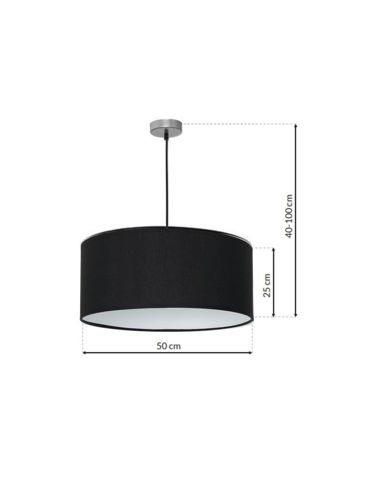 Kategorie produktów - Milagro Lampa wisząca CASINO BLACK/CHROME 1xE27 ML63800 - product kolory-swiatla.pl 7