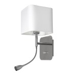 Milagro Kinkiet NAPOLI WHITE/CHROME 1xE27 + 1W LED ML63600 Milagro Kinkiet NAPOLI WHITE/CHROME 1xE27 + 1W LED ML63600