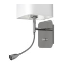 Milagro Kinkiet NAPOLI WHITE/CHROME 1xE27 + 1W LED ML63600 Milagro Kinkiet NAPOLI WHITE/CHROME 1xE27 + 1W LED ML63600