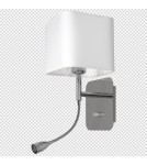 Milagro Kinkiet NAPOLI WHITE/CHROME 1xE27 + 1W LED ML63600 Milagro Kinkiet NAPOLI WHITE/CHROME 1xE27 + 1W LED ML63600