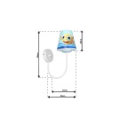 Milagro Kinkiet RYBKA MiniMini 1xE14 MLP6806 Milagro Kinkiet RYBKA MiniMini 1xE14 MLP6806