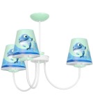Lampy wiszące dziecięce - Milagro Żyrandol DELFINKA FINKA MiniMini 3xE14 MLP6811 - product 1
