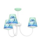 Lampy wiszące dziecięce - Milagro Żyrandol DELFINKA FINKA MiniMini 3xE14 MLP6811 - product 2