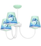 Lampy wiszące dziecięce - Milagro Żyrandol DELFINKA FINKA MiniMini 3xE14 MLP6811 - product 3